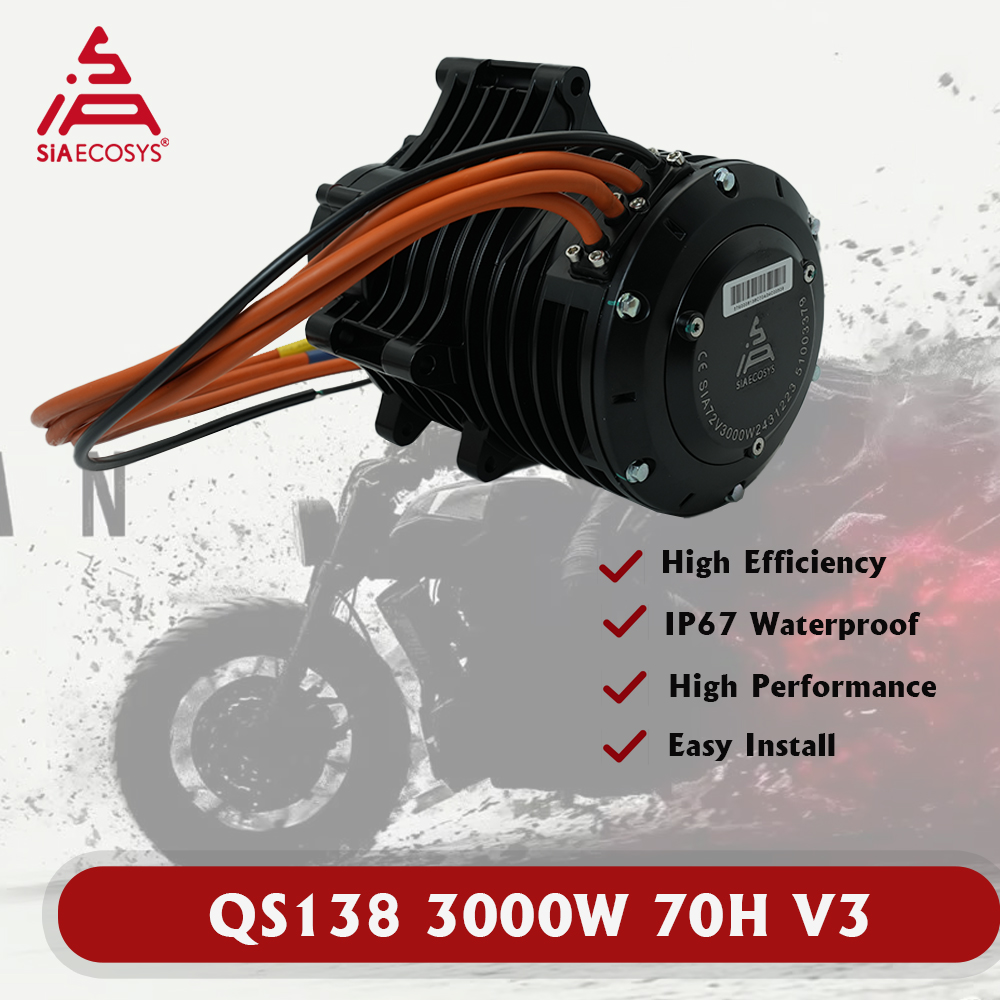 QSMOTOR QS138 70H V3 3000W 750 - Fardriver Nd72850 Controller recension och pris
