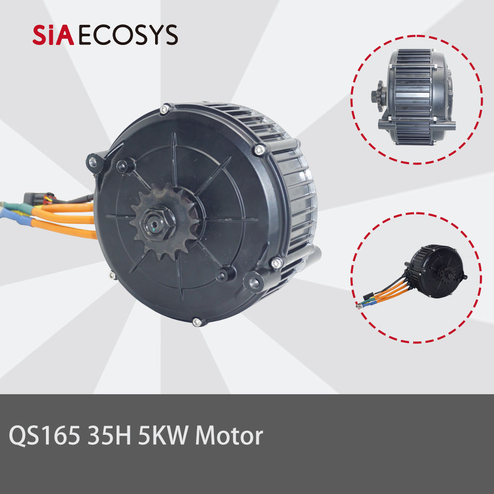 QSMOTOR QS165 5000W 35H PMSM M - Fardriver Nd72850 Controller recension och pris