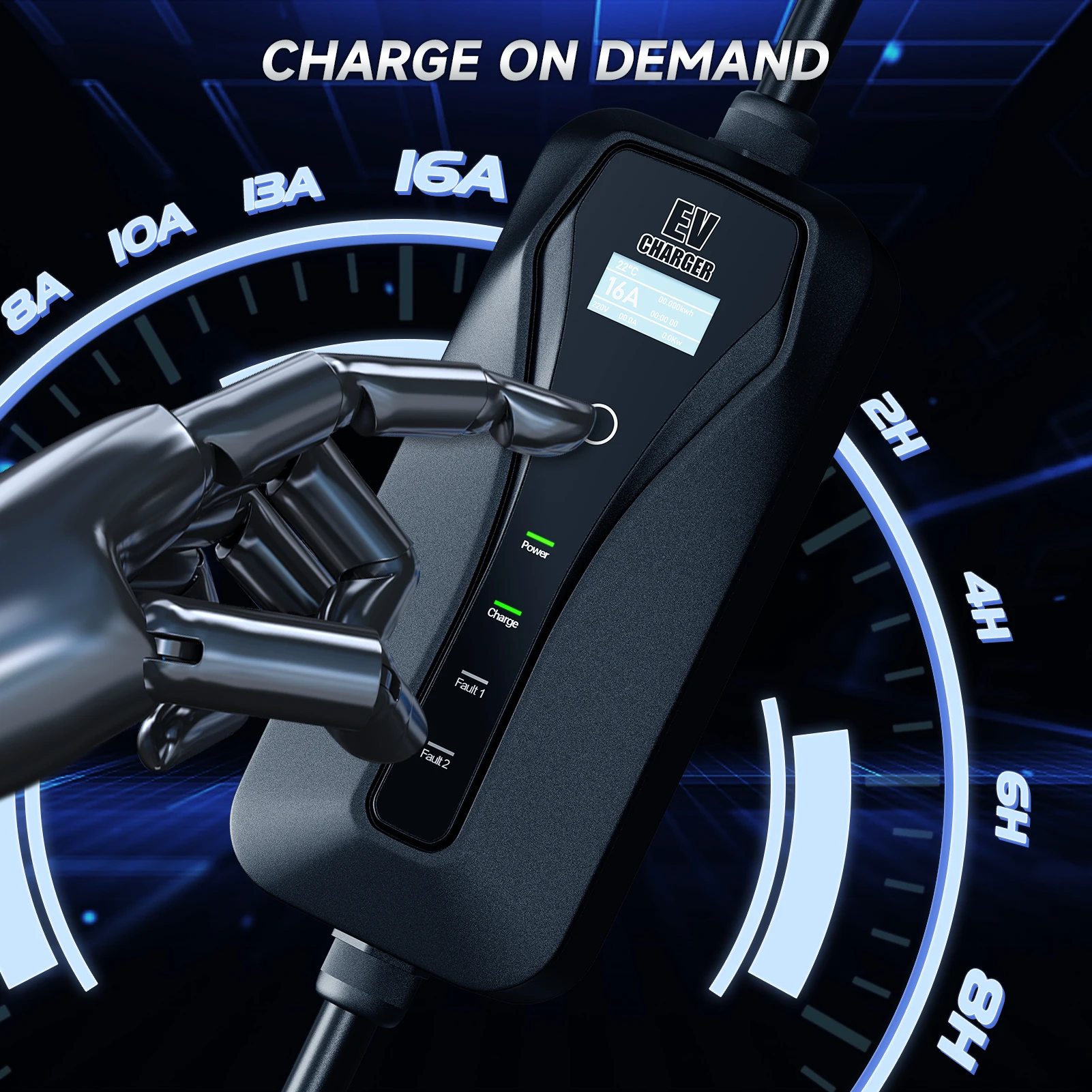 11KW 16A EV Charger Type 2 EVS - Type 2 Portable Ev Charger 11Kw Cee recension och pris